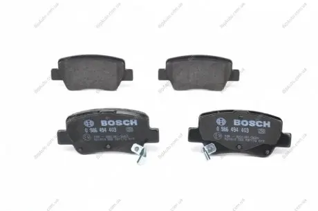 Тормозные колодки задние BOSCH 0986494403