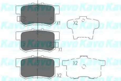Тормозные колодки дисковые KAVO KBP-2009