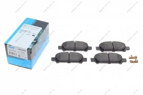 Комплект гальмівних колодок PARTS KAVO KBP-8002 (фото 1)