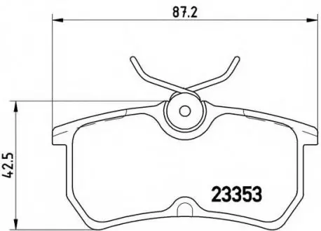 Гальмівні колодки дискові P24 047 BREMBO P24047