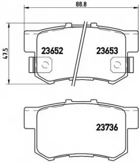 Тормозные колодки дисковые BREMBO P28039