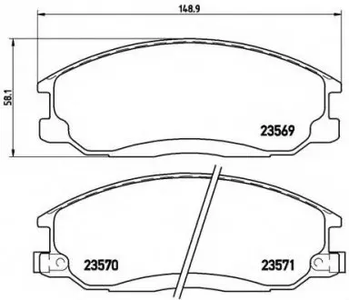 Гальмівні колодки дискові P30 013 BREMBO P30013