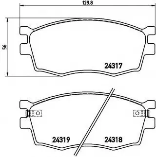 Гальмівні колодки дискові P30 026 BREMBO P30026