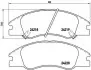 Гальмівні колодки дискові BREMBO P30 042