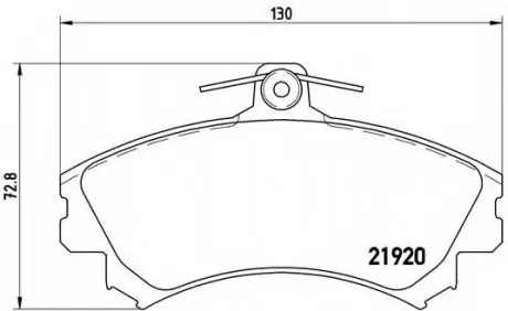 Гальмівні колодки дискові P50 055 BREMBO P50055