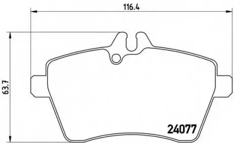 Гальмівні колодки дискові P50 056 BREMBO P50056 (фото 1)