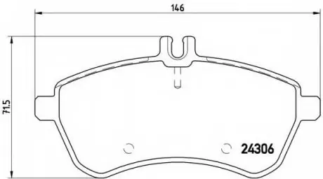 Гальмівні колодки дискові P50 070 BREMBO P50070