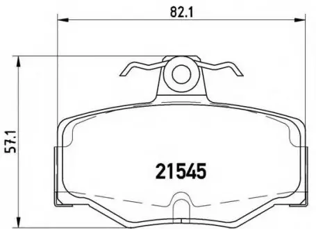 Гальмівні колодки дискові P56 024 BREMBO P56024