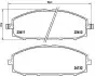 Тормозные колодки дисковые P56041 BREMBO