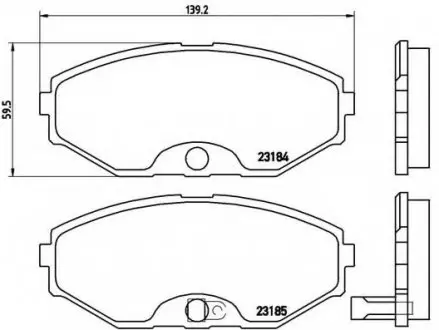 Гальмівні колодки дискові P56 045 BREMBO P56045