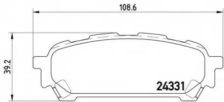 Гальмівні колодки дискові P78 014 BREMBO P78014