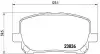 Тормозные колодки дисковые P83061 BREMBO