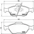 Тормозные колодки дисковые P83085 BREMBO