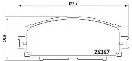 Гальмівні колодки дискові P83 086 BREMBO P83086