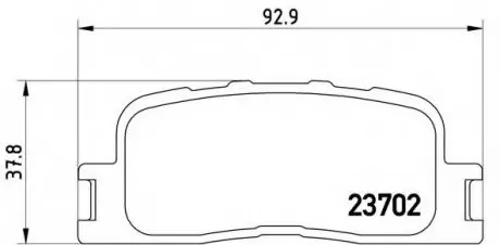 Гальмівні колодки дискові P83 088 BREMBO P83088 (фото 1)