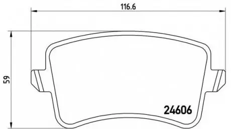 Гальмівні колодки дискові P85 099 BREMBO P85099