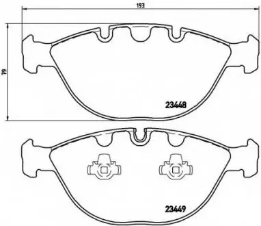 Гальмівні колодки дискові BREMBO P06028 (фото 1)