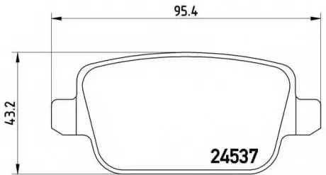Гальмівні колодки дискові BREMBO P44016
