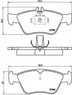 Гальмівні колодки дискові P50 023 BREMBO P50023