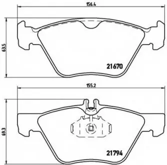 Гальмівні колодки дискові P50 026 BREMBO P50026
