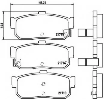 Гальмівні колодки дискові P56 029 BREMBO P56029