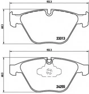 Гальмівні колодки дискові P06 055 BREMBO P06055