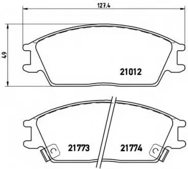 Гальмівні колодки дискові P30 024 BREMBO P30024
