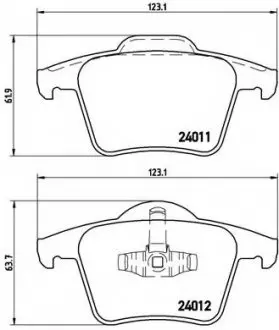 Гальмівні колодки дискові P86 019 BREMBO P86019 (фото 1)