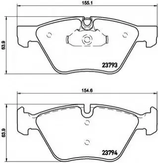 Гальмівні колодки дискові P06 057 BREMBO P06057