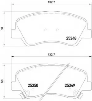 Гальмівні колодки дискові P18 025 BREMBO P18025