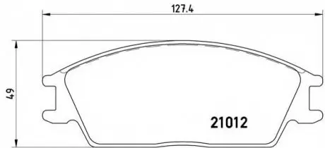 Гальмівні колодки дискові P30 001 BREMBO P30001