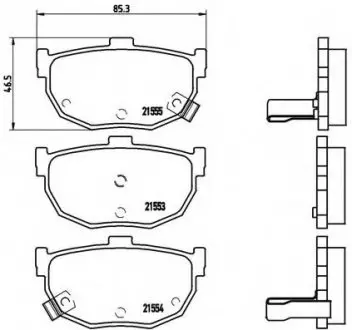 Гальмівні колодки дискові P30 003 BREMBO P30003