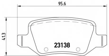 Гальмівні колодки дискові P50 090 BREMBO P50090