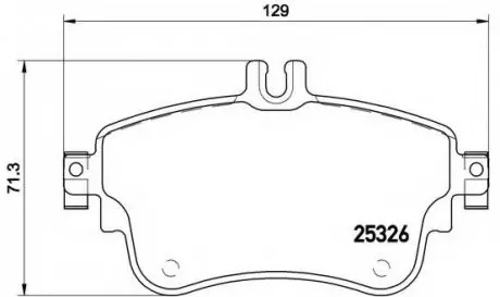 Тормозные колодки дисковые BREMBO P50094