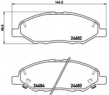 Гальмівні колодки дискові P56 088 BREMBO P56088
