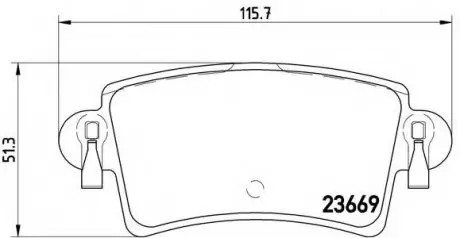 Гальмівні колодки дискові P59 040 BREMBO P59040