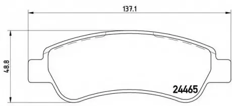 Гальмівні колодки дискові P61 091 BREMBO P61091