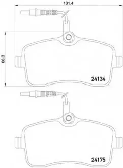 Гальмівні колодки дискові P61 109 BREMBO P61109