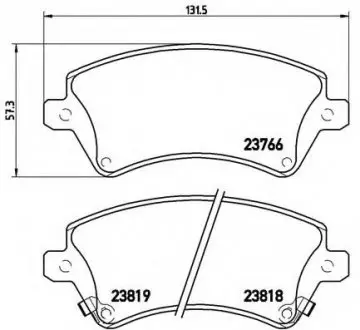 Гальмівні колодки дискові P83 064 BREMBO P83064