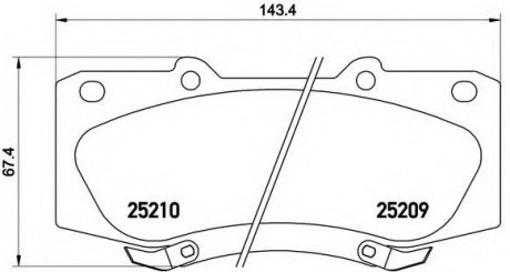 Гальмівні колодки дискові P83 140 BREMBO P83140