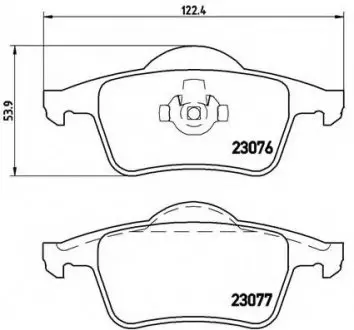 Гальмівні колодки дискові P86 014 BREMBO P86014 (фото 1)