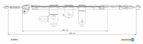 Трос ручного тормоза ADRIAUTO 52.0292.1