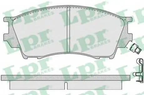 Тормозные колодки дисковые LPR 05P1019