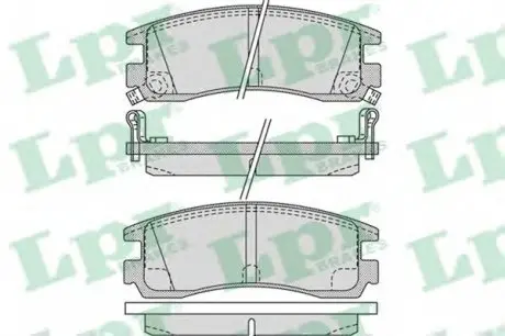 Гальмівні колодки дискові LPR 05P1031 (фото 1)