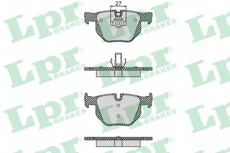 Тормозные колодки дисковые LPR 05P1194