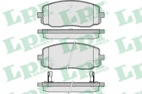 Тормозные колодки дисковые LPR 05P1220