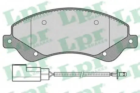 Тормозные колодки дисковые LPR 05P1259