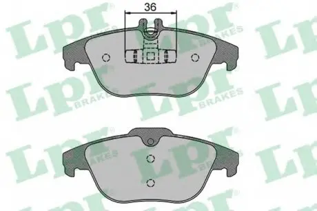 Тормозные колодки дисковые LPR 05P1274