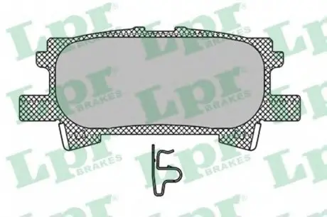 Тормозные колодки дисковые LPR 05P1436