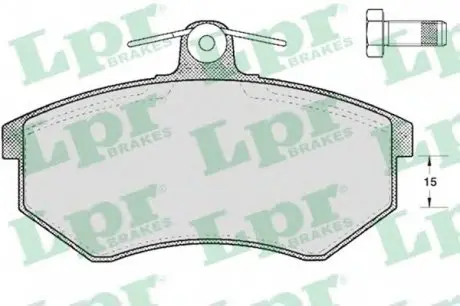 Тормозные колодки дисковые LPR 05P299